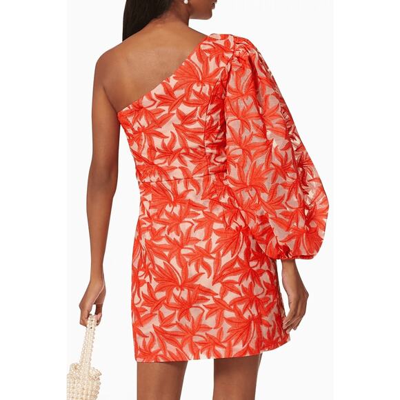 KEEPSAKE THE LABEL Parallel One-Shoulder Puff Sleeve Mini Dress Sz XS - Picture 3 of 9